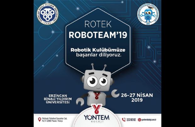 Robotik Kulübümüze Robot Yarışması'nda başarılar diliyoruz.