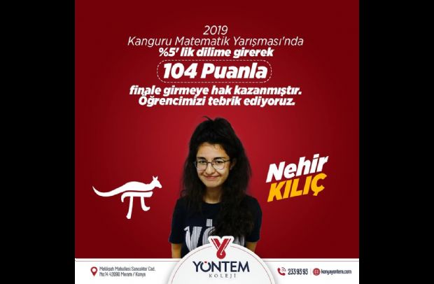 Onlar, Konya'nın gururu... Tebrikler çocuklar...
