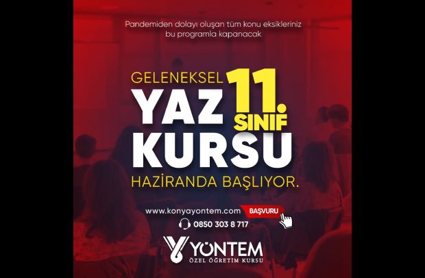 Geleneksel Yaz Kursumuz haziranda başlıyor.