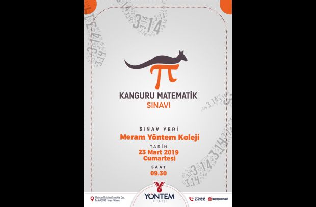 Kanguru Matematik Sınavı 23 Mart 2019 Cumartesi günü...