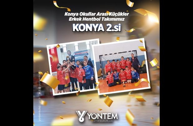 Konya Okullar Arası Küçükler Erkek Hentbol takımımız Konya 2. si olmuştur.