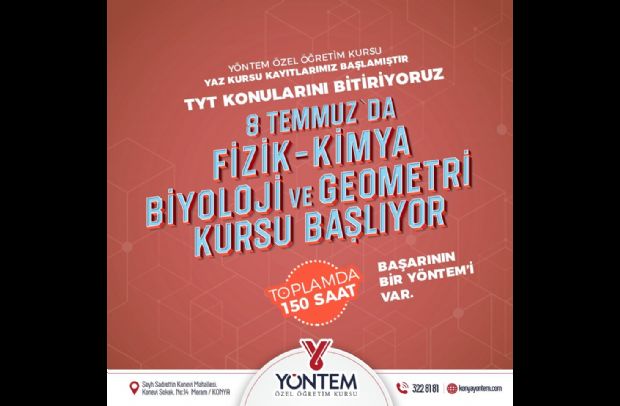 Yaz aylarını değerlendirmek isteyenler