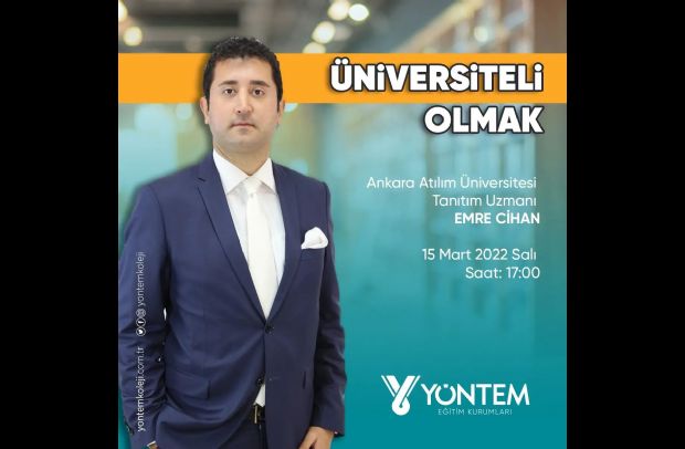 Ankara Atılım Üniversitesi Tanıtım Uzmanı Emre CİHAN öğrencilerimiz ile beraberdi. 