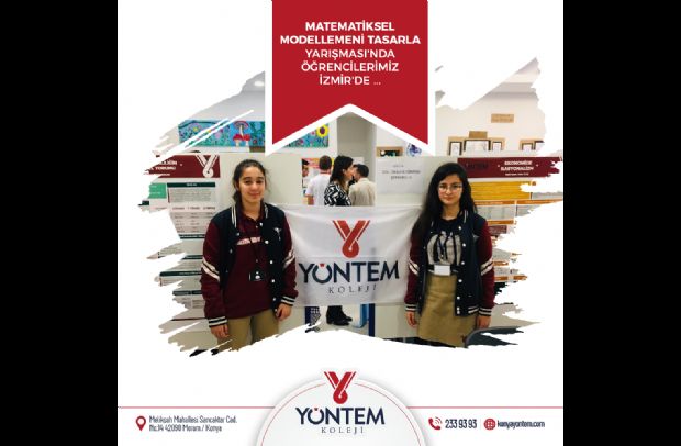 Matematiksel Modellemeni Tasarla Yarışması'nda Öğrencilerimiz İzmirde