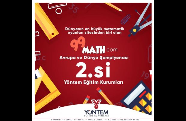 Matematik oyunları sitesinden biri olan 99math.com'un yarışmasında tüm kademelerde Avrupa ve Dünya 2.si olmuştur.