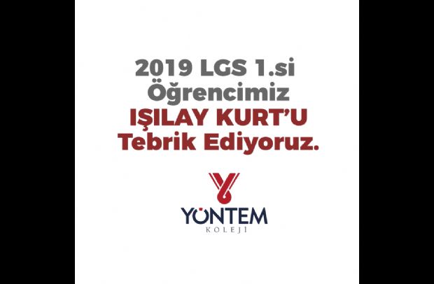 Türkiye 1.si olan öğrencimiz Işılay KURT'u üstün başarısından dolayı tebrik ederiz.