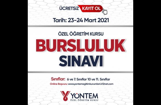 YÖNTEM ÖZEL ÖĞRETİM KURSU BURSLULUK SINAVI...